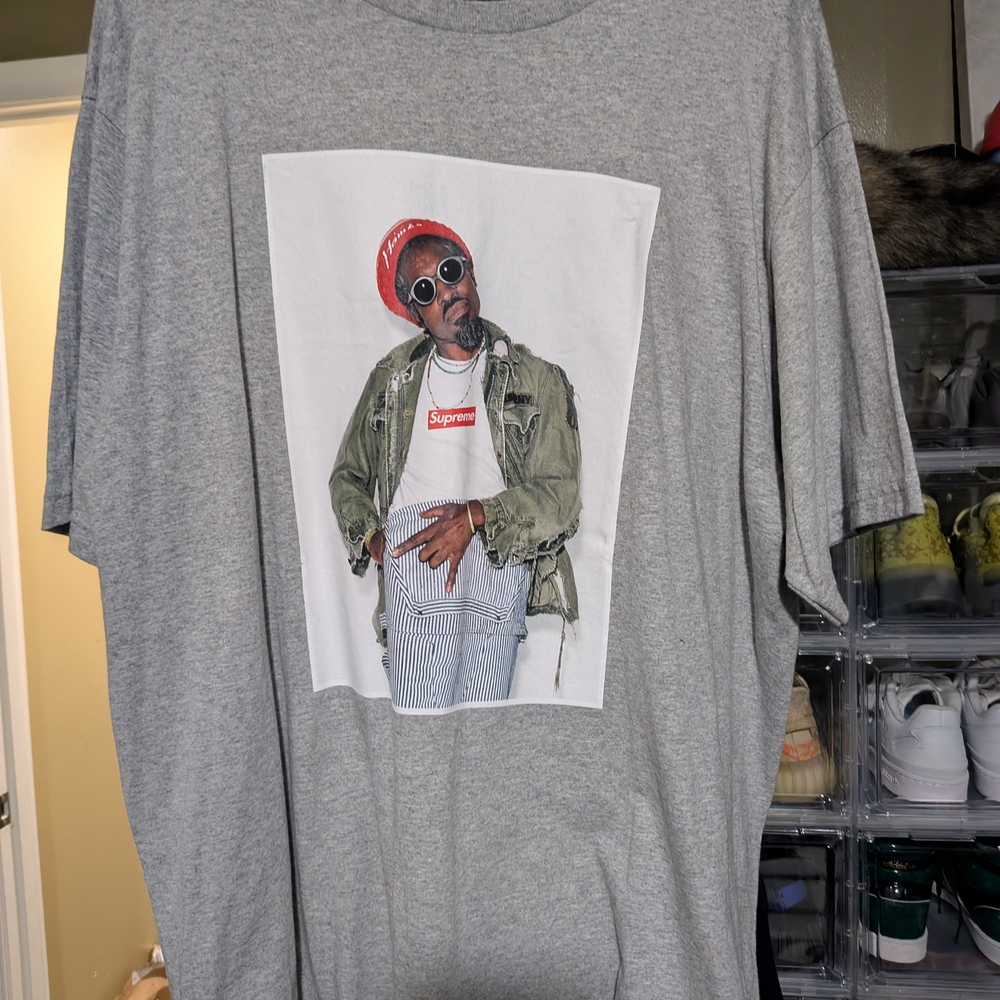 Supreme Gray Tee with Iconic Graphic